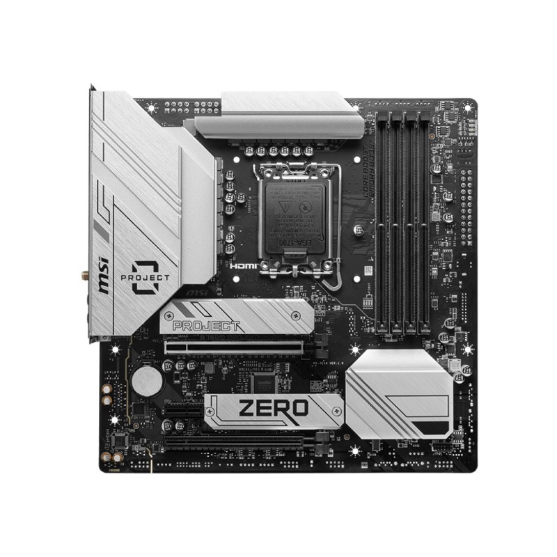 B760M PROJECT ZERO - Motherboard - micro ATX - LGA1700-Sockel - B760 Chipsatz...